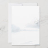 Eleganter Gold Script Weihnachtsfox Feiertagskarte (Rückseite)