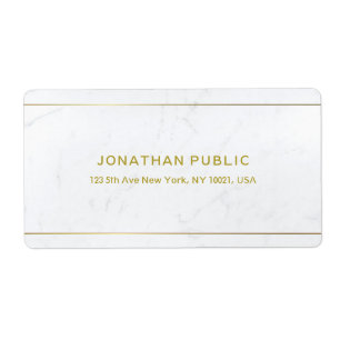 Eleganter Gold Text Einfaches Design Verschicken