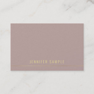 Eleganter Gold Text Modernes Template Beruflich Visitenkarte