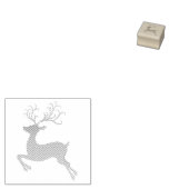 Eleganter Gold- und Black-Glitzer Rudolph Gummistempel (Stempel)