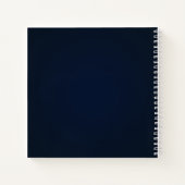 Eleganter Gold- und Blue-2024-Kalender | Notebook Notizblock (Rückseite)