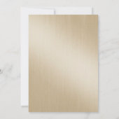 Eleganter Gold und schwarzer Glitzer 50. Foto Gebu Einladung (Rückseite)