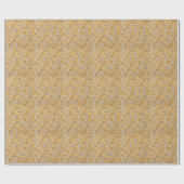 Eleganter Gold- und Silberrollen-Damaskus Geschenkpapier (Flach)