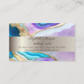 Eleganter Gold Violet Treuekarte (Rückseite)