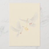 Eleganter Gold Wedding Menu Card Luxus Empfang Menükarte (Rückseite)