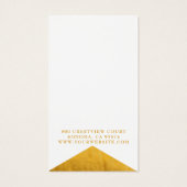 Eleganter Gold White Foil Edge Earring Juwelen (Rückseite)