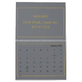 Eleganter Gold-Zitat-Kalender 2026 Kalender (Jan 2027)