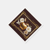 Eleganter Goldapfel mit unserer Eye Baby Dusche Serviette (Ecke)