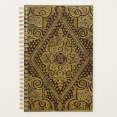 Eleganter goldbrauner Planer (anpassbar) (Vorderseite)