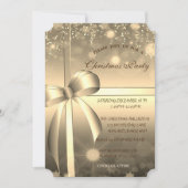 Eleganter Goldbug, Confetti Company Christmas Part Einladung (Vorderseite)
