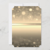 Eleganter Goldbug, Confetti Company Christmas Part Einladung (Rückseite)