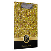 Eleganter Goldconfetti-Glitzer-Druck Klemmbrett (Rechts)