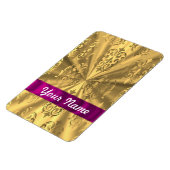 Eleganter Golddamast Magnet (Linke Seite)