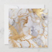 Eleganter Goldeffekt aus Marmor, Einladung zur Hoc (Rückseite)