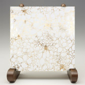 Eleganter Golden Bubble Veins Marmorstil Fliese