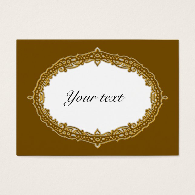 Eleganter Golden Christmas Tag (Vorderseite)