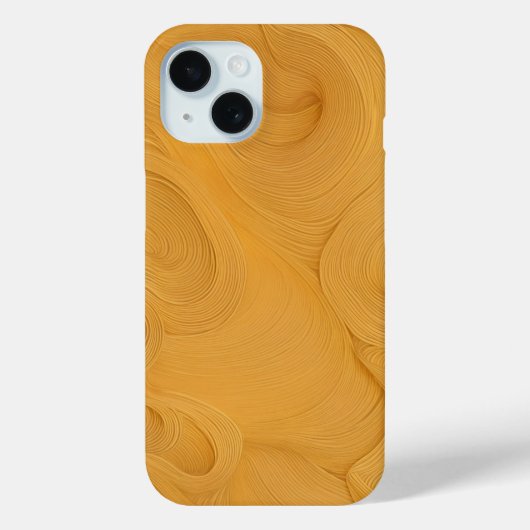 Eleganter Golden Flows Lines Abstrakt Phone Case (Rückseite)