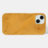 Eleganter Golden Flows Lines Abstrakt Phone Case (Rückseite (Horizontal))