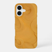 Eleganter Golden Flows Lines Abstrakt Phone Case iPhone 16 Hülle (Rückseite)