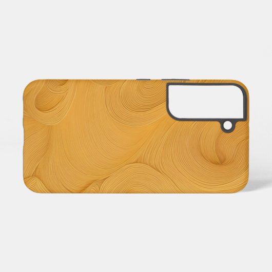 Eleganter Golden Flows Lines Abstrakt Phone Case Samsung Galaxy Hülle (Rückseite (Horizontal))