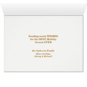 Eleganter Golden Ribbon Snowflake Bulb Familienurl (Innenansicht Horizontal (Unten))