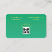 Eleganter Goldener Baum Spirituelle Heilung Visitenkarte (Rückseite)