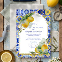 Eleganter goldener Bogen Italienische blaue Fliese