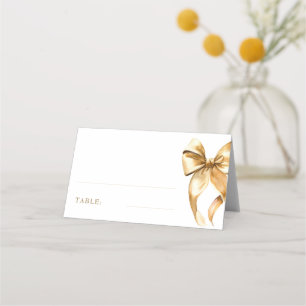 Eleganter goldener Bogen-Tischschmuck Platzkarte