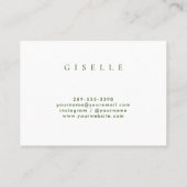 Eleganter Goldener Brief Rosa Aquarellstrich Splas Visitenkarte (Rückseite)