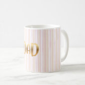 Eleganter goldener DAD-Becher  Kaffeetasse (VorderseiteRechts)