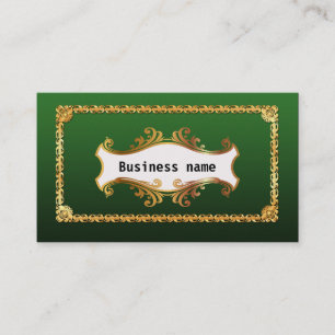 Eleganter goldener Dekor Visitenkarte