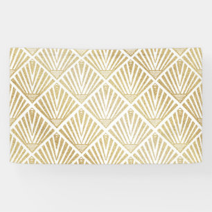 Eleganter goldener Diamantpalmenkunst-Dekoentwurf Banner