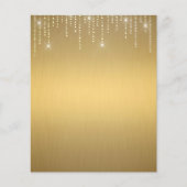 Eleganter goldener Flyer (Vorne)