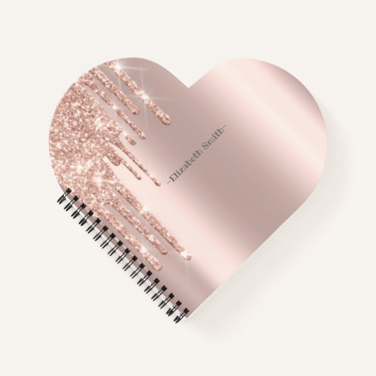 Eleganter goldener Glitzer, königliches Notizbuch (Vorderseite)