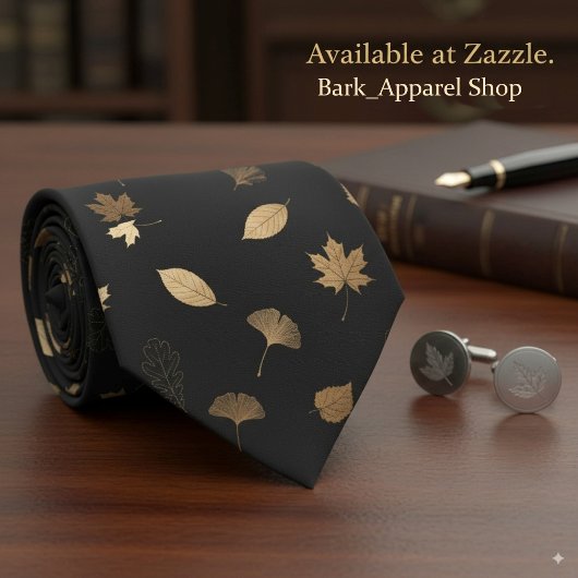 Eleganter Goldener Herbst lässt Schwarzen Fall in Krawatte