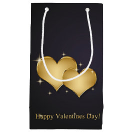 Eleganter Goldener Herzname - Valentinstag Kleine Geschenktüte
