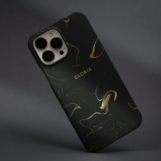 Eleganter Goldener Marmor auf dem Individuelle Nam Case-Mate iPhone Hülle