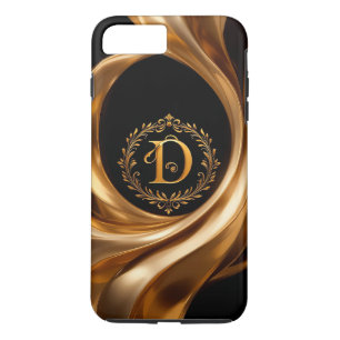 Eleganter goldener Monogrammbuchstabe D Case-Mate iPhone Hülle
