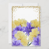 Eleganter goldener Rahmen, Brautparty Inv. Einladung (Rückseite)