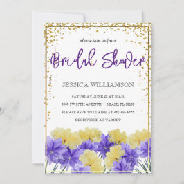 Eleganter goldener Rahmen, Brautparty Inv. Einladung