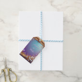 Eleganter Goldener Rahmen mit Perlen Geschenkanhänger (Mit Garn)