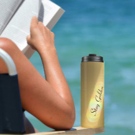 Eleganter Goldener Regenbogen individuell anpassba Thermosbecher