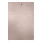 Eleganter goldener Rose Glitzer, Zwischenablage Mini Klemmbrett (Rückseite)