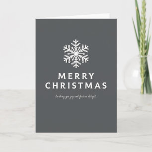 Eleganter goldener Schneeflocke Frohe Weihnachten Karte