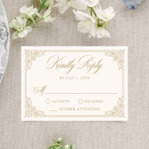 Eleganter goldener Vintage-Rahmen für die Hochzeit