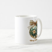 Eleganter goldener Weihnachtsbaumwolle Goldbug Kaffeetasse (VorderseiteRechts)