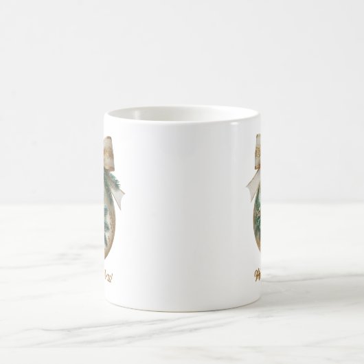 Eleganter goldener Weihnachtsbaumwolle Goldbug Kaffeetasse (Mittel)