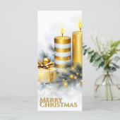 Eleganter goldener Weihnachtsschmuck (Stehend Vorderseite)