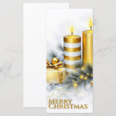 Eleganter goldener Weihnachtsschmuck (Vorne/Hinten)
