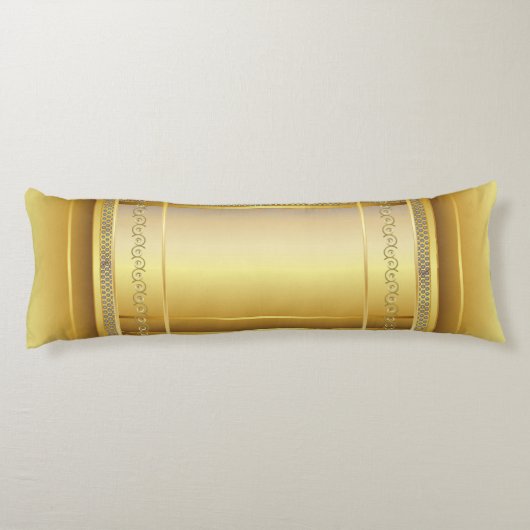 Eleganter Goldentwurf Seitenschläferkissen (Rückseite)